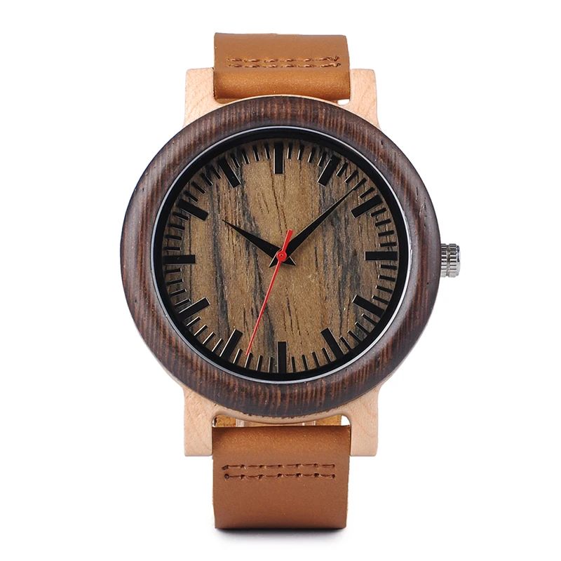 BOBO BIRD деревянные часы для мужчин и женщин Распродажа цена продвижение кварцевые наручные часы для женщин кожаный ремешок relogio masculino - Цвет: 45mm-M14
