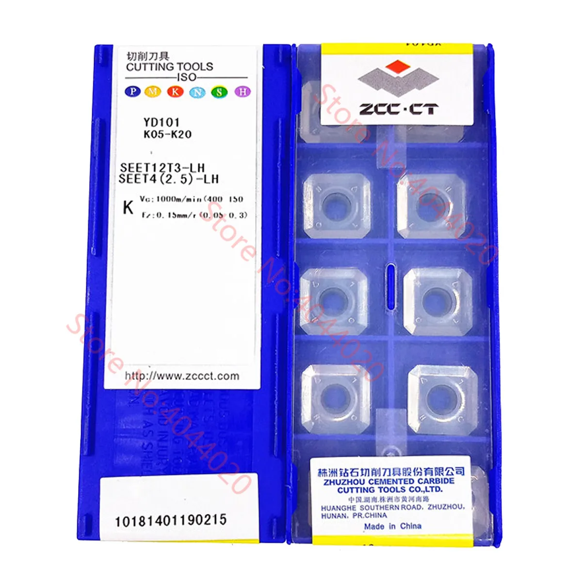 ZCC.CT SEET12T3-LH YD101/SEET120308-LH YD101 карбидная торцевая фреза K05-K20 10 шт. | Инструменты