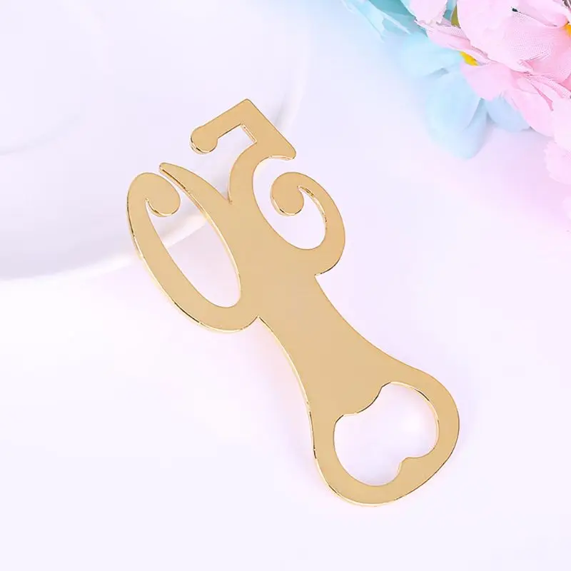 Novelty Digital 50 Beer Bottle Opener 50th Anniversary Birthday Souvenir For Guest Wedding Engagement Party Gift