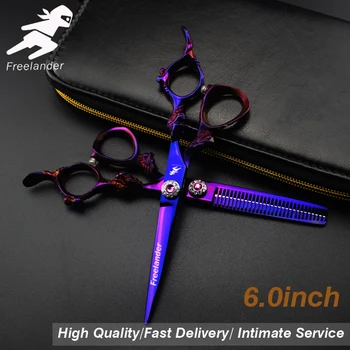 

6.0inch Hairdressing scissors flat shear thinning scissors