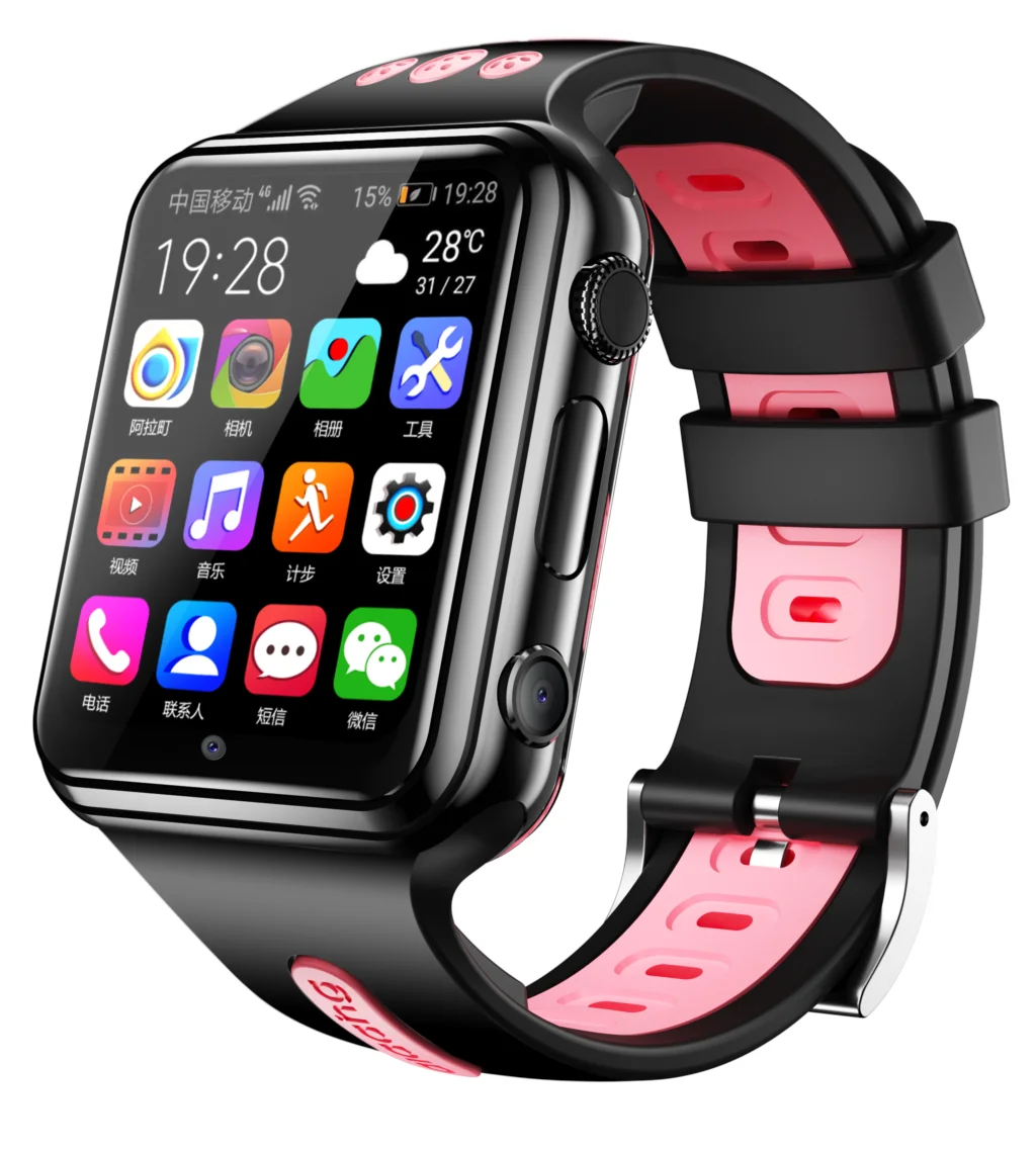 Instalação de Telefone Relógio Inteligente Infantil Feminino Sistema Android Gps Wi-fi Localização Estudantes Aplicativo Bluetooth Cartão Sim 696 h1 w5 4g - - Image 4