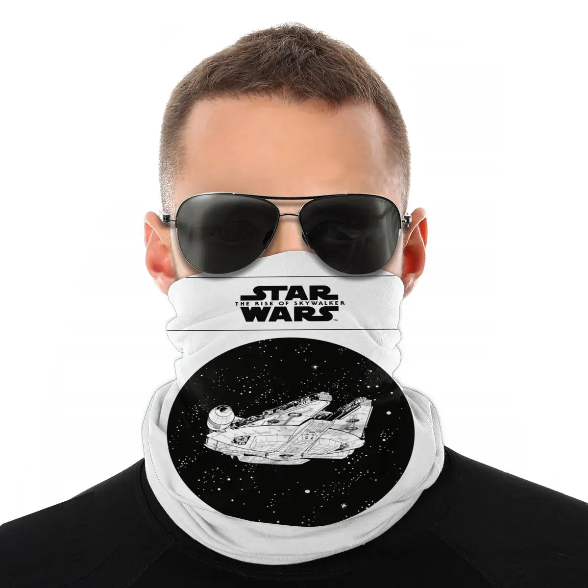 Звездные войны Сокол Миллениум в космосе шарф полумаска для лица модная маска