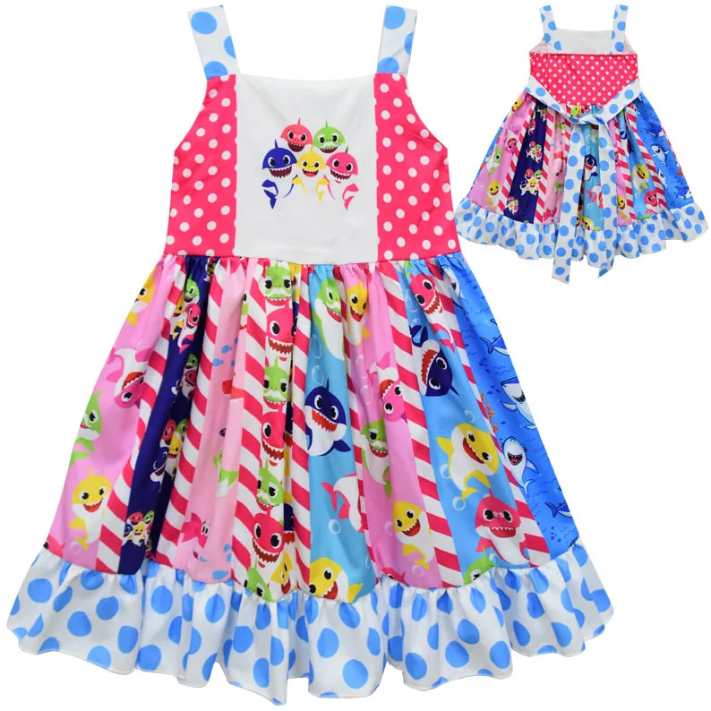 

Baby Shark Toy Story Character Printed Strap Twirl Dress