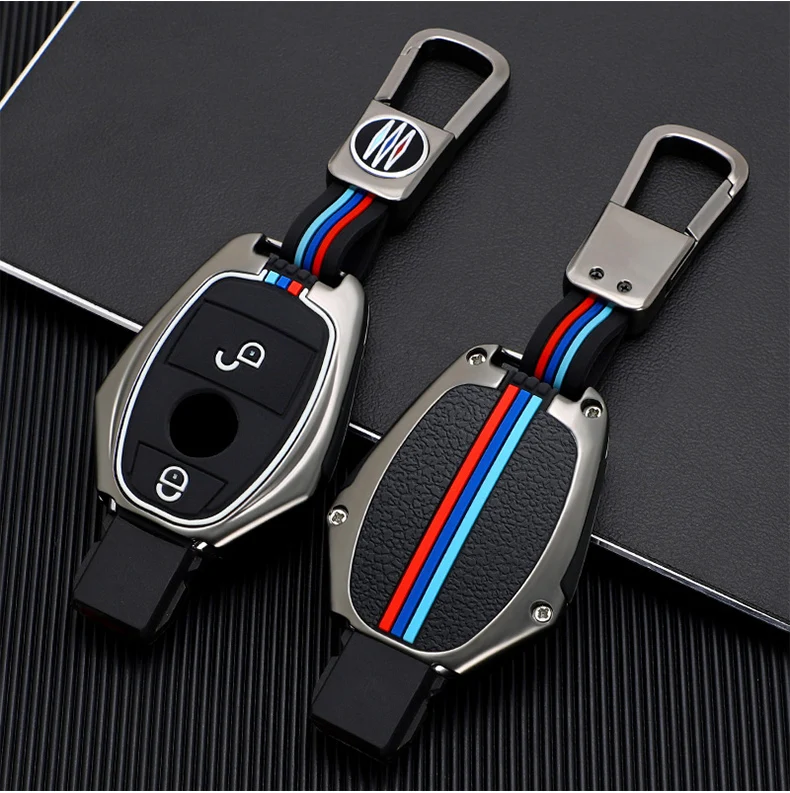 Custodia per chiave A distanza per auto in lega di zinco Shell Fob per Mercedes Benz A B C R classe G GLK GLA CLA W204 W251 W463 W176 accessori - Ha9e8beedfe084879933199ed4f199eabc