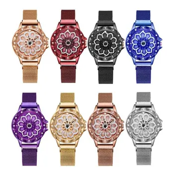 

Watches women luxury magnetic starry sky woman clock Quartz wristwatch fashion ladies reloj mujer relogio feminino Colorful 2020