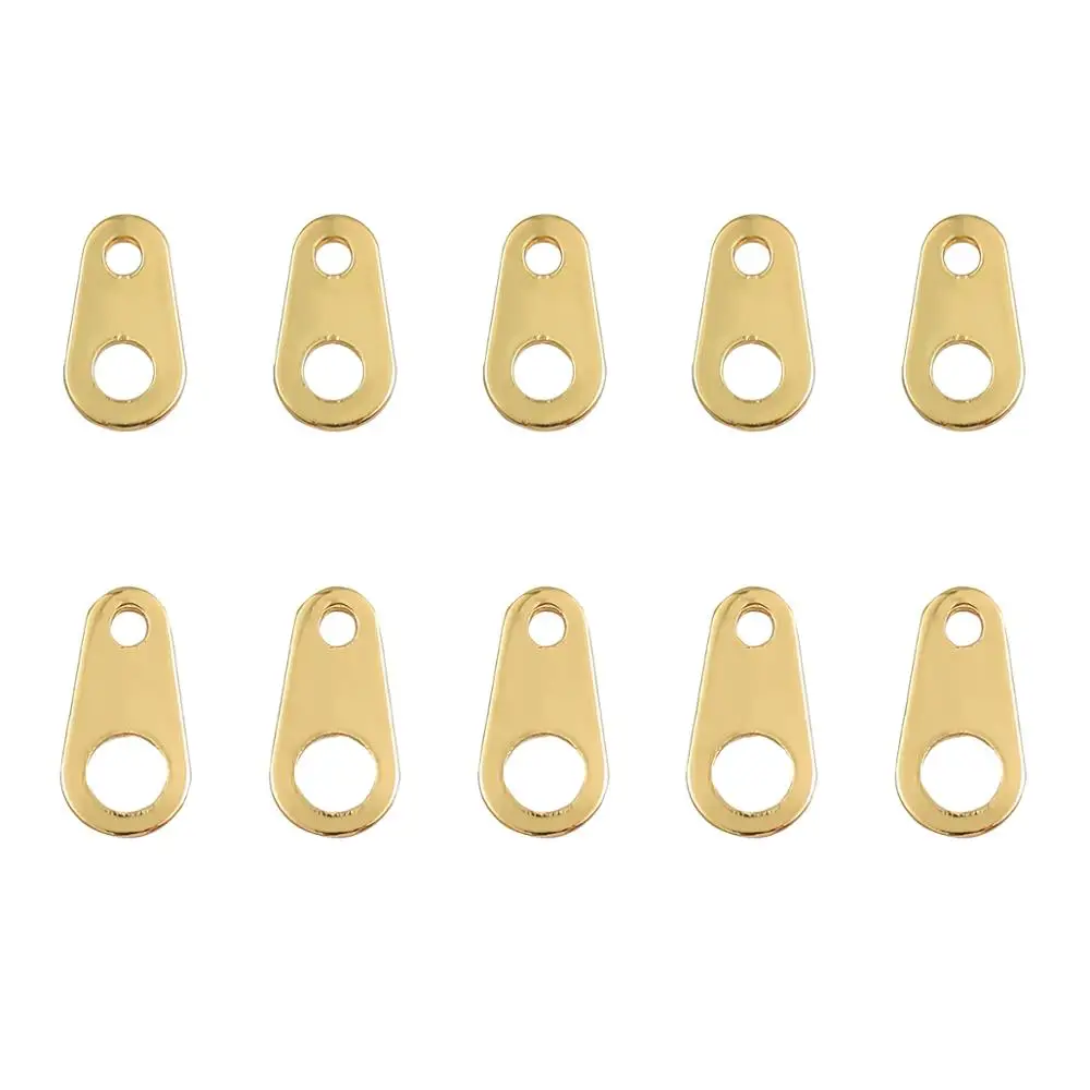 

10pcs Brass Gold Plated Double Hole Connection Piece Connectors For DIY Jewelry Making Findings Bracelet Necklace Accessories