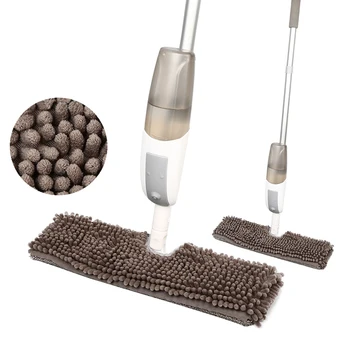 

360 Degree Spray Mop with 3 Reusable Microfiber Pads Spin Mop Combination For Wooden Floor Ceramic Tile Automatic Mop Wet or Dry