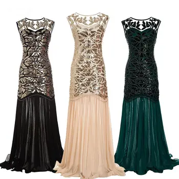 

2020 New Long Prom Evening Dresses Floor Length Sequin Party Dress Vintage Mermaid Mother Formal Gown 2019 Vestido de Festa