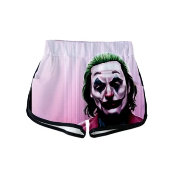 

Super villain HAHA Joker Arthur Fleck 2019 NEW Movie 3D print Summer Women Casual Cute girl Hot Sale Sexy Shorts Clothes