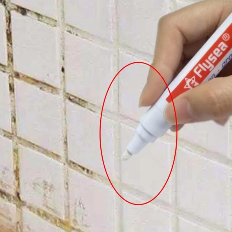 

Tile Repair Color Pen Waterproof Mouldproof Filling Agents White Tile Refill Grout Pen Wall Porcelain Bathroom Paint Cleaner