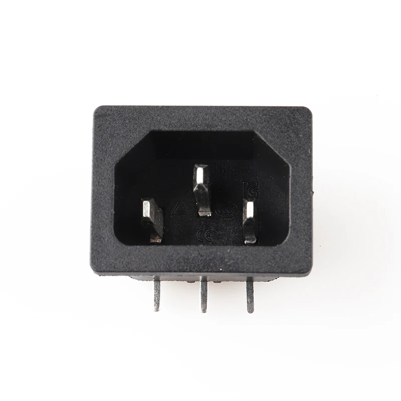 

LZ-14-3P AC Power Socket 3/2 Pin C14 inlet KC TUV CCC IEC 60320 power socket ac inlet power socket of solder connector