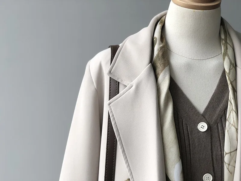 Autumn Women Woolen Coat 2020 Turn Down Collar Double Breasted Long Wool Coat Camel Women Warm Coat Casaco Feminino (38)