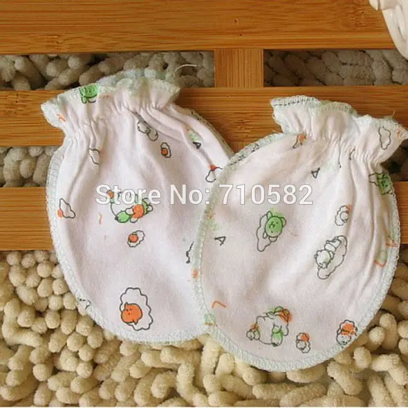 5 пар/лот(от 0 до 3 м), Хлопковые варежки-царапки для новорожденных, теплая мягкая Зимняя перчатка