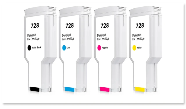 HP DesignJet 728 インクカートリッジ 4色セット 楽天市場】【4色4本セット】 HP 純正 大判プリンター T730/T830