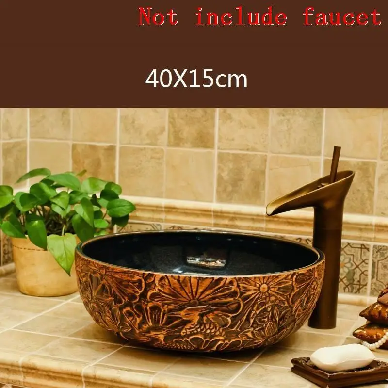MODEL O Vanity Para Mano Lavatorio Wastafel Evier Umywalka Nablatowa Da Appoggio Lavabo Salle De Bain Pia Cuba Banheiro Bathroom Sink - Цвет: MODEL O