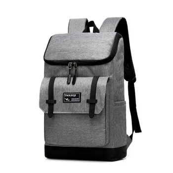 

Business Men's Insertable Rod Travel Backpack Large Capacity Fashion laptop bag Lightweight Simple Sports Backpack