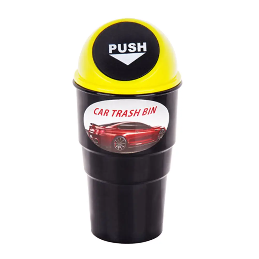Car Trash Can Garbage Mini Dustbin Coin Holder Ashtray Cup For Home & Offi RHC