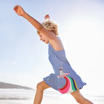 

Striped Casual Cotton Girls Dress 2020 Fashion Sleeveless Kids Dresses for Girls 2-7years Baby Children Lovely Summer Clothing