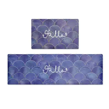 

Comfortable Kitchen Mat Leatherwear Living Room Multi Size Soft Home Floor Mat Waterproofing Anti-Fatigue Mattress Decoration
