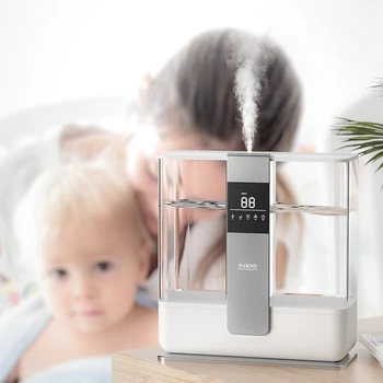 

Remote Control Ultrasonic Cool Mist Humidifiers,8L Top Fill Quiet Air Humidifier for Bedroom,16H Working-US Plug