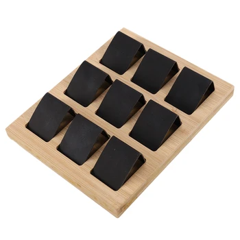 

9Pcs Wood Earring Card Holder Tray for Jewelry Accessory Display