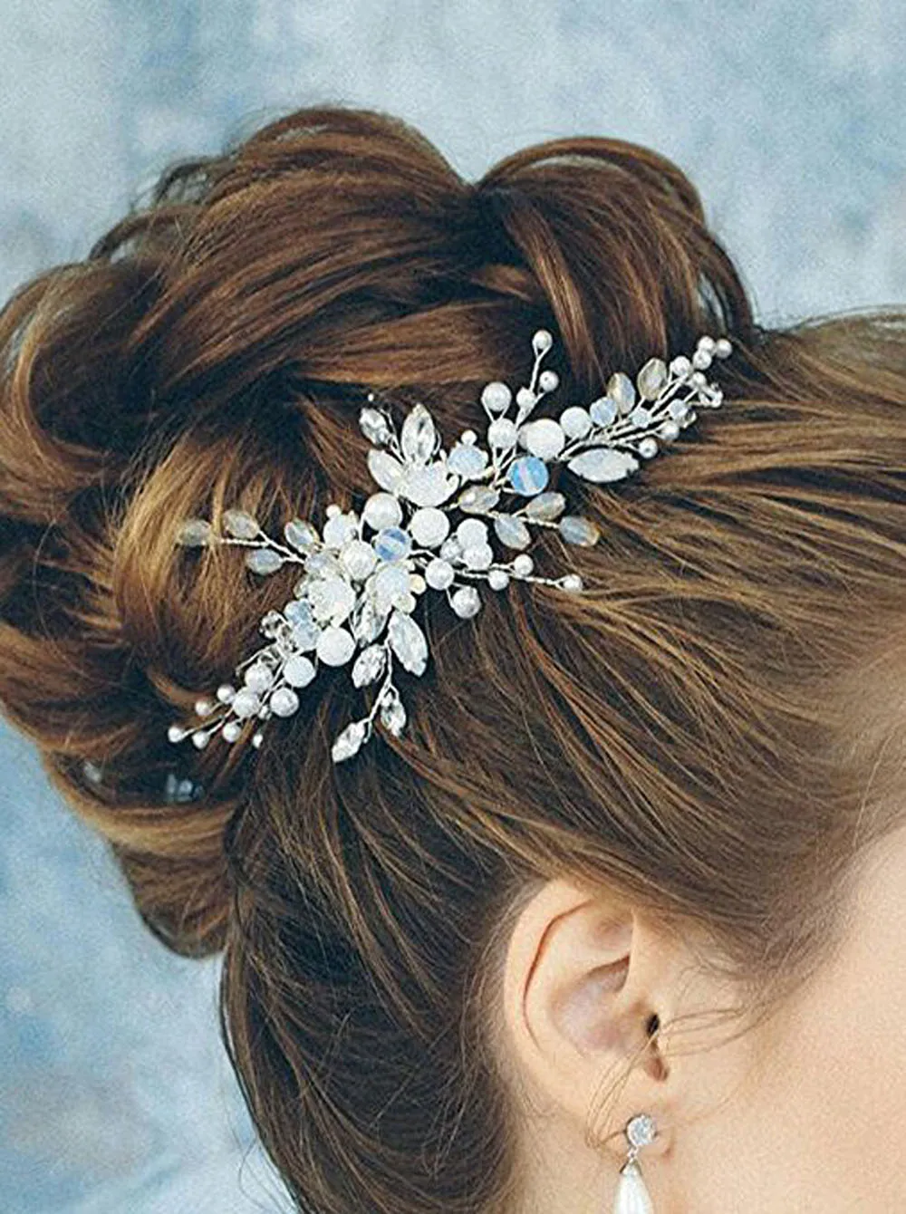 Beautiful Bridal Headband Wedding Dress Hair Accessories Elegant Women Crystal Pearl Jewelry Bride Headdress Ornaments