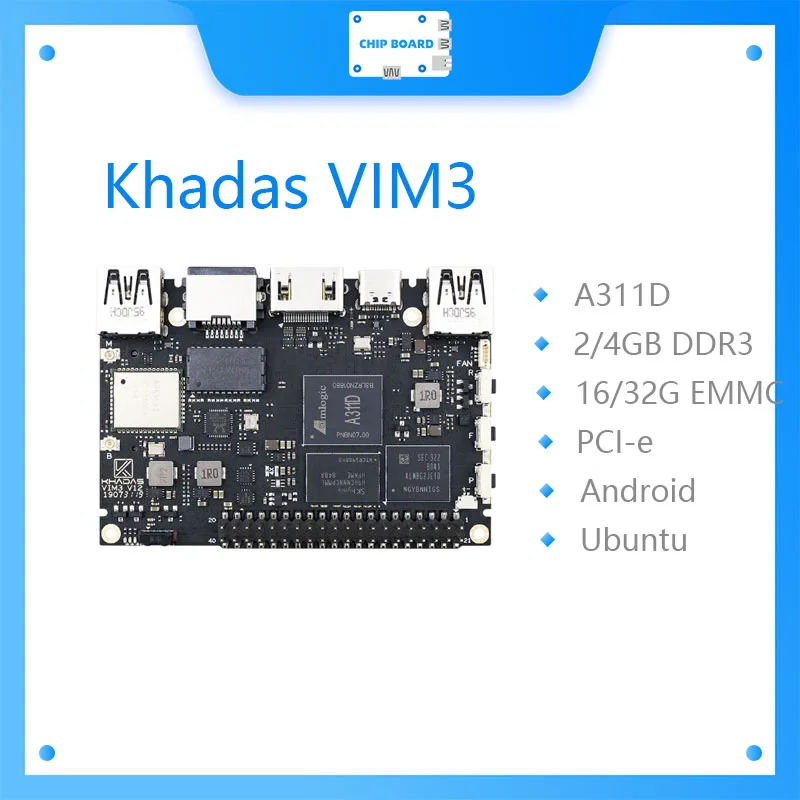 

Khadas VIM3 SBC: 12nm Amlogic A311D Soc With 5.0 TOPS NPU pro
