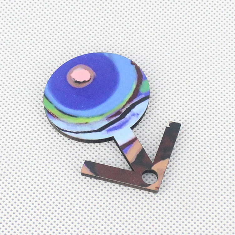 Сублимация Пустые брелки Двойное сердце брелок для ключей из МДФ печать горячей