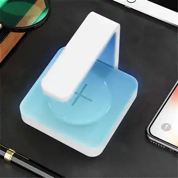 

UV Germicidal Sterilization Lamp Ultraviolet light with Wireless Charger Ozone Ultraviolet Lamp for Mobile Phone Desktop