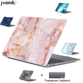 

NEWMarble Laptop Case For APPle MacBook Pro Air Retina 11 12 13 15 Mac Book 15.4 13.3 Inch Touch Bar Shell Sleeve + Keypad Cover