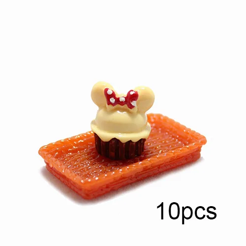 10pcs Beige C Веселая обезьянка, полимерная для торта, слизи, добавки, амулеты, новинка, милый кавайный набор, сделай сам, наполнитель, украшения для облаков, прозрачная хрустящая слизистая глина - Цвет: 10pcs Beige C