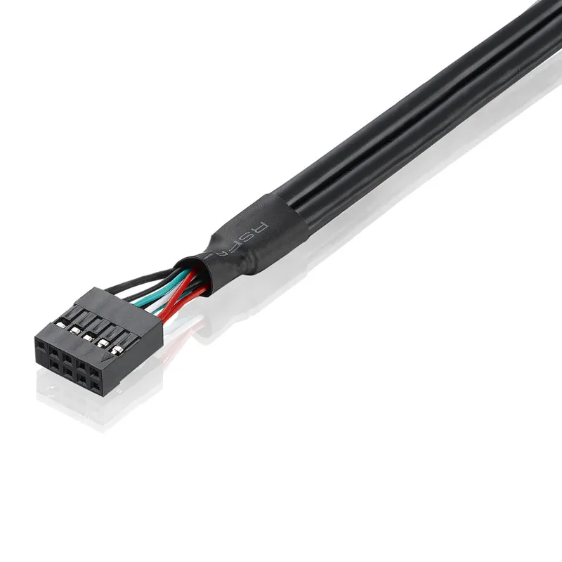 Внутренняя Материнская плата 9pin шаг 2 54 мм в два порта USB 0 A женский винт замок