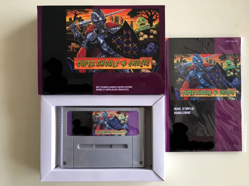 Giochi A 16Bit ** Mostri Super Ghouls (Versione Francese Pal!! Cartuccia Manuale Scatola!!)