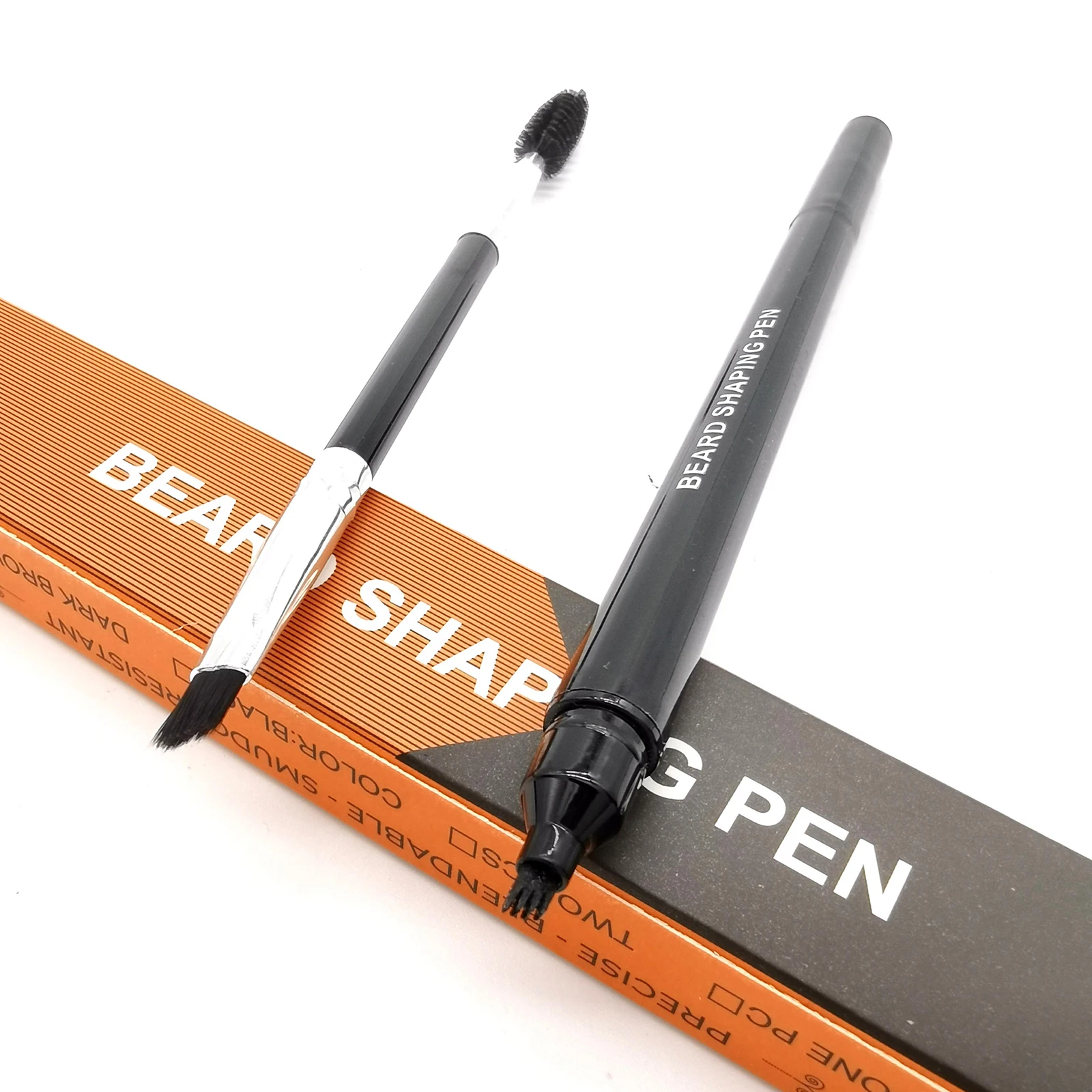 Pluma de relleno de barba para el pelo, bolígrafo de camuflaje negro, nuevo