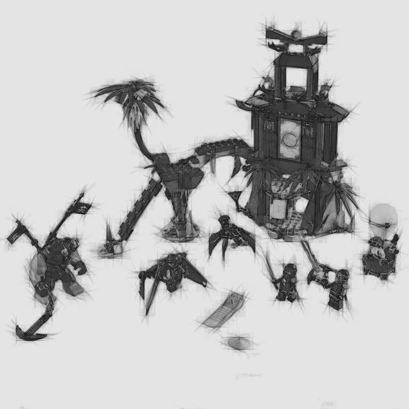 Bela 10461 ninjagoo Tiger widoe ostrov Spinjitzu Nya Cole Sensei Wu строительные блоки кирпичи Игрушка совместима с 70604