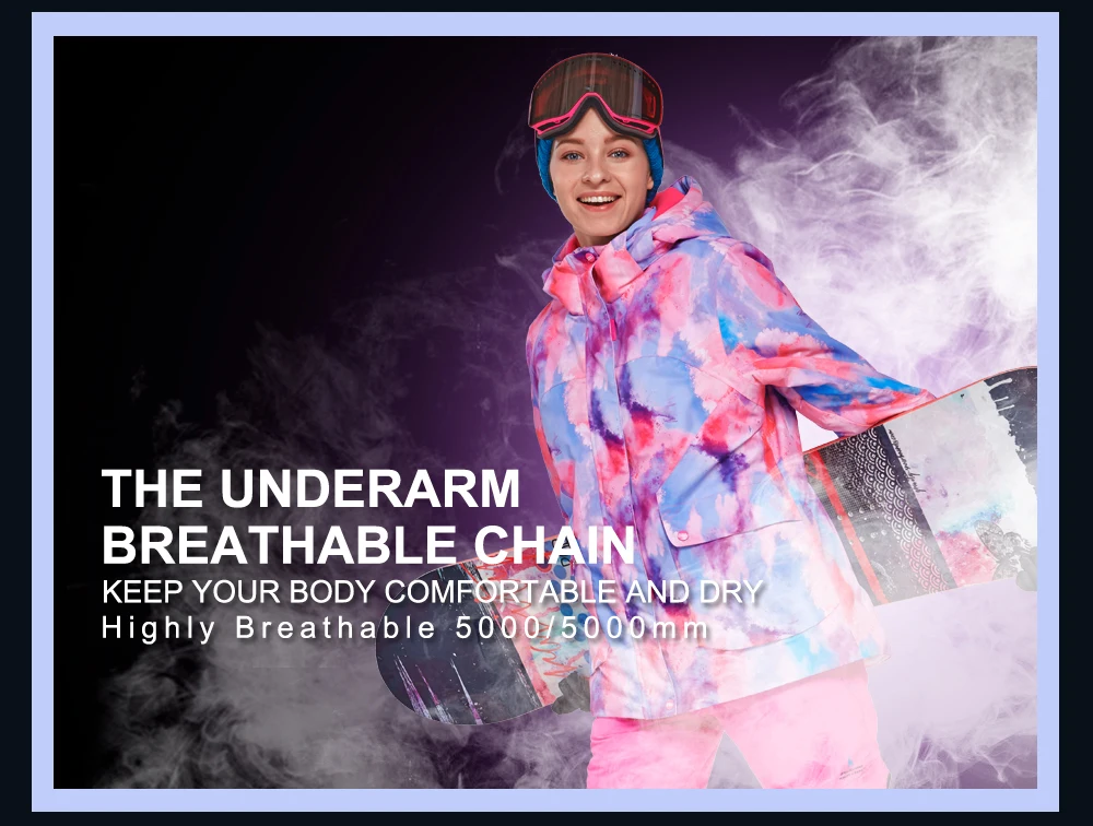 ski jacket women waterproof