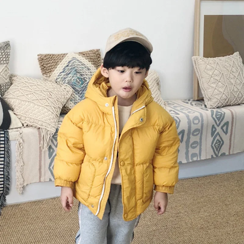 

Waterproof Warm Boys Winter Jacket Duck Down Filling Short Boy Down Parkas Hooded Kids Winter Clothes Z660