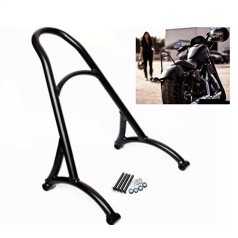 Черный мотоцикл короткий пассажирский бар спинки для Harley Sportster Xl