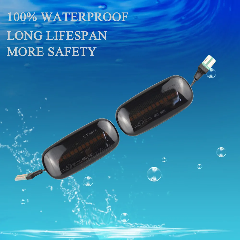 

2 pieces Dynamic Side Marker Led Turn Signal Sequential Blinker Light For Audi A3 S3 8P A4 S4 RS4 B6 B7 B8 A6 S6 RS6 C5 C7