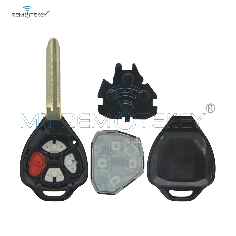 Remtekey GQ4 29T 4 кнопочный дистанционный ключ без чипа для Toyota Camry 2007 2010 автомобильный