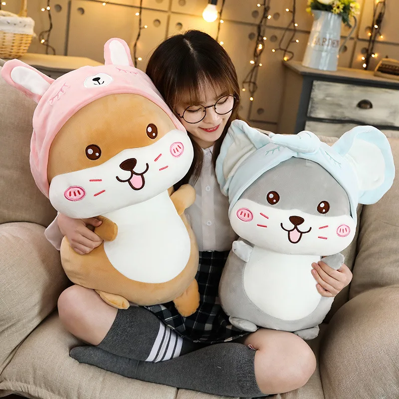 

New Style Hamster Drag Elephant Rabbit Plush Toy Doll Creative Gift Mouse Auspicious Doll Customizable Logo