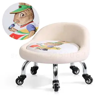 

Adult wheeled stool beauty slit stool child toddler belt baby learning walking step stool pedicure nail manicure shoe bench