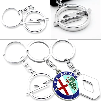 

1pcs Car Keychain Auto Keyring for Audis BMWs M Fords Toyotas Mazdas Hondas Skodas Mitsubishis Chevrolets Alfa Key Accessories