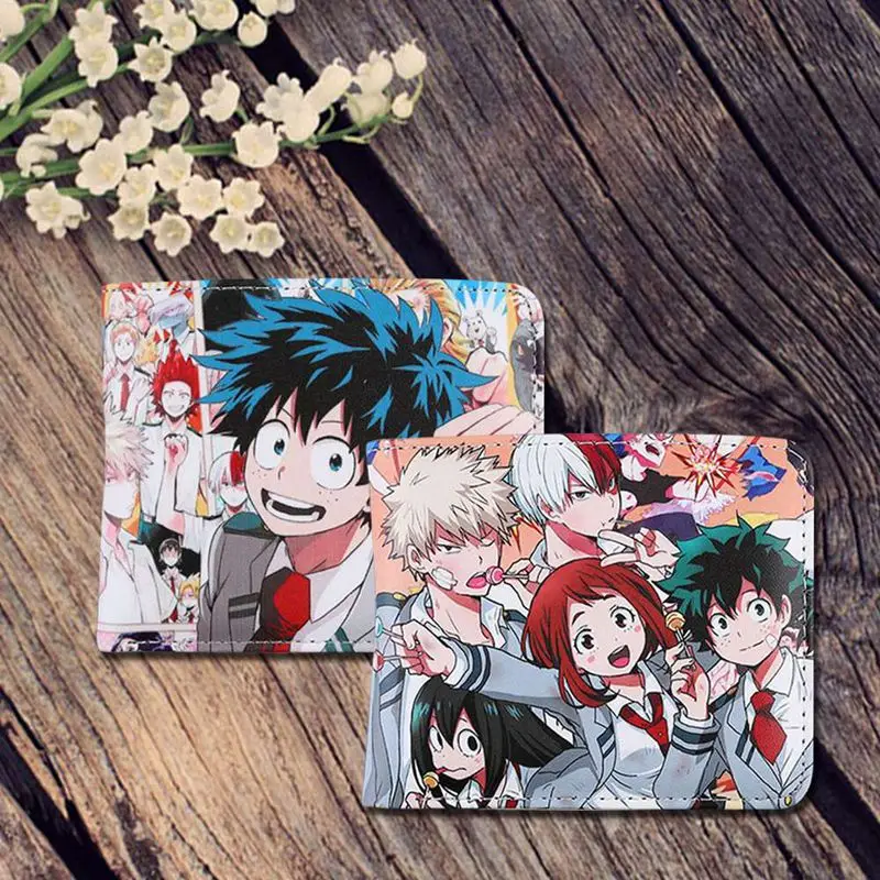 Anime Boku No Hero Academia Wallet Women Men My Hero Academia Coin Purses Unisex Money Bag