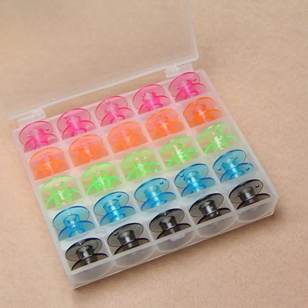 Color bobbin case set Multi-function household electric sewing machine boxed plastic bobbin FR20018