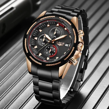 

LIGE New 2020 Mens Watches Top Brand Mens Luxury Military Sport Watch Waterproof Analog Quartz Wrist Watch Relogio Masculino+Box