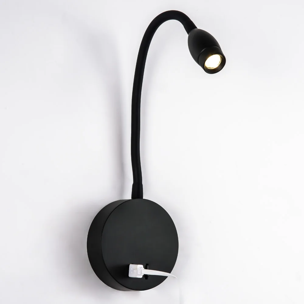 Zerouno Новый 2020 USB светодиодный настенный светильник для чтения спальни настольная
