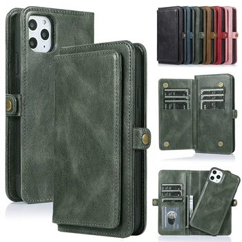 

Magnetic Flip Wallet Case For iPhone 11 Pro Max Fundas Luxury Leather Cover For iPhone XS Max XR X 6 6s 7 8 Plus Phone Coque