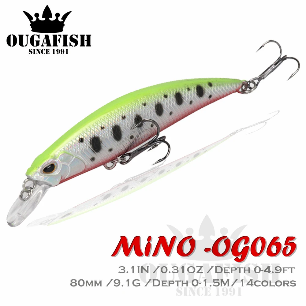 

Sinking Minnow Fishing Lure Weights 9.1g/8cm Fake Bait Hard Tackle Holographic Pesca Whopper Trolling Lure Articulos De Pesca