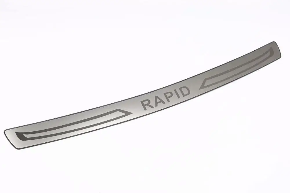 

For Skoda Rapid Car Sticker Styling After Guard Rear Bumper Trunk Guard Door Sill Plate Auto Accessories 2013-2015-2017 1pcs